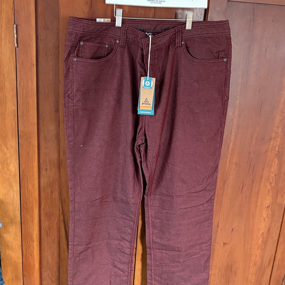 Prana Maroon Denim Pants